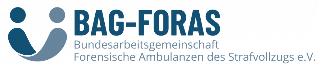 Logo BAG-FORAS. Bundesarbeitsgemeinschaft Forensische Ambulanzen des Strafvollzugs e.V.