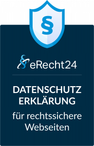 eRecht24-Datenschutzerklärungs-Siegel